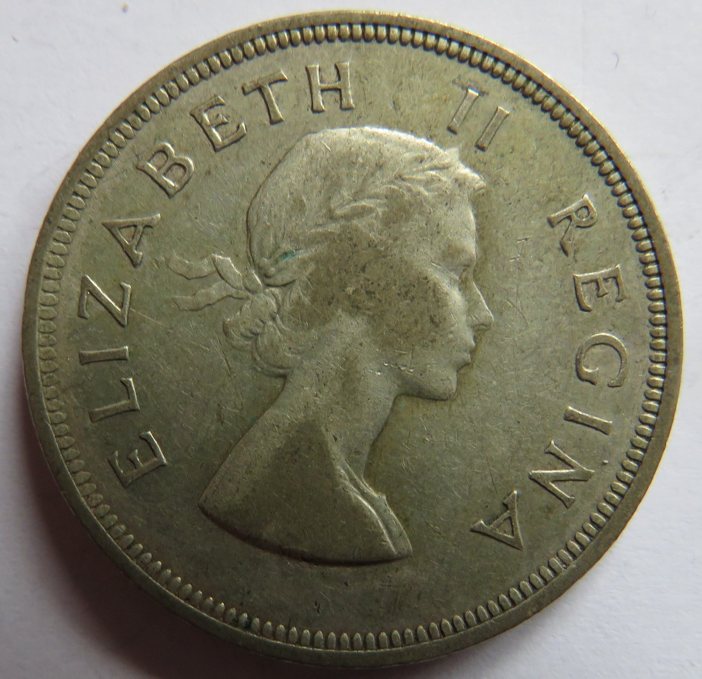 1953 South Africa Silver 2 & 1/2 Shilling Coin