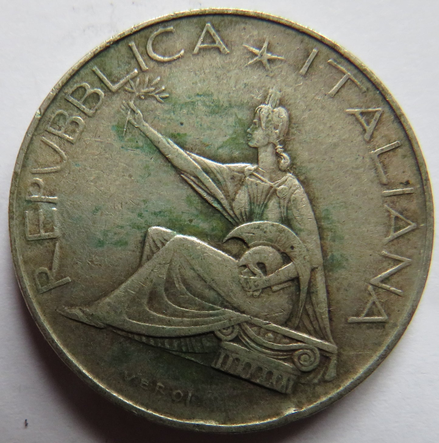 1961 Italy Silver 500 Lire Coin