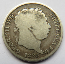 Load image into Gallery viewer, 1820 King George III Silver Shilling Coin - Great Britain
