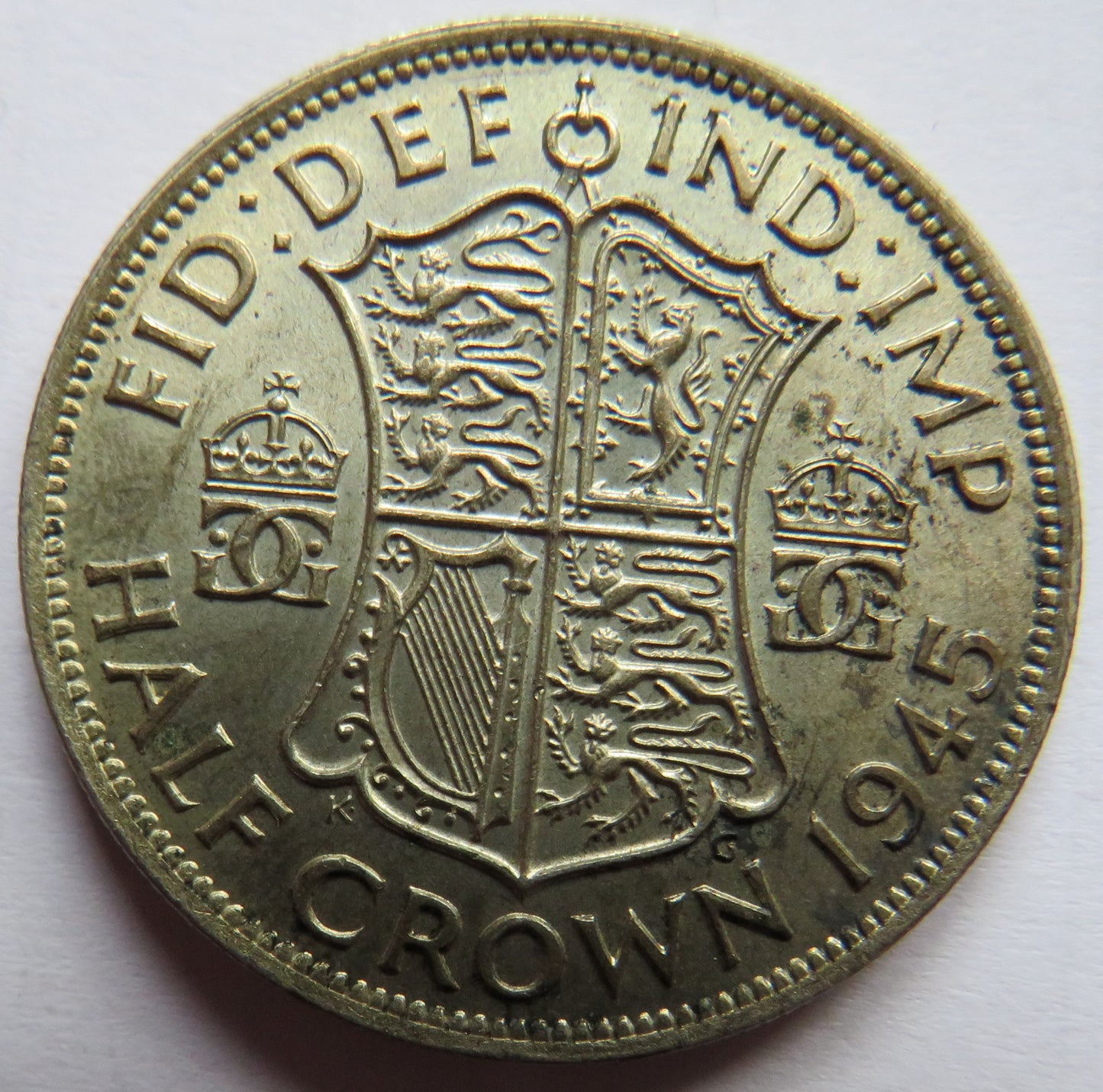 1945 King George VI Silver Halfcrown Coin In High Grade - Great Britain