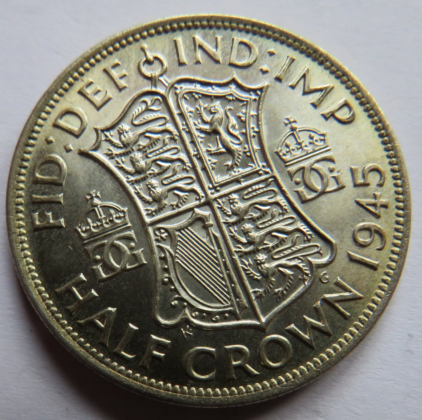 1945 King George VI Silver Halfcrown Coin In High Grade - Great Britain