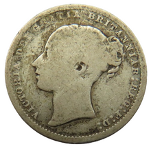 Load image into Gallery viewer, 1872 Queen Victoria Young Head Silver Shilling Coin

