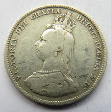 Load image into Gallery viewer, 1887 Queen Victoria Jubilee Head Silver Shilling Coin - Great Britain
