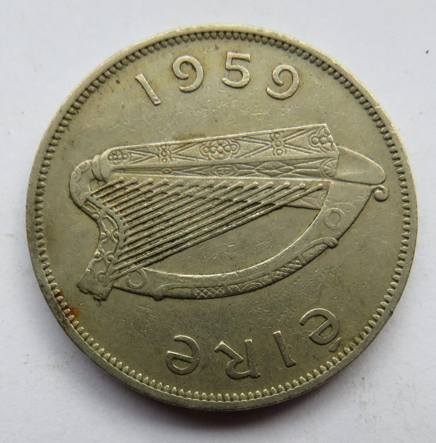 1959 Ireland Eire Halfcrown Coin