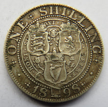 Load image into Gallery viewer, 1898 Queen Victoria Silver Shilling Coin - Great Britain
