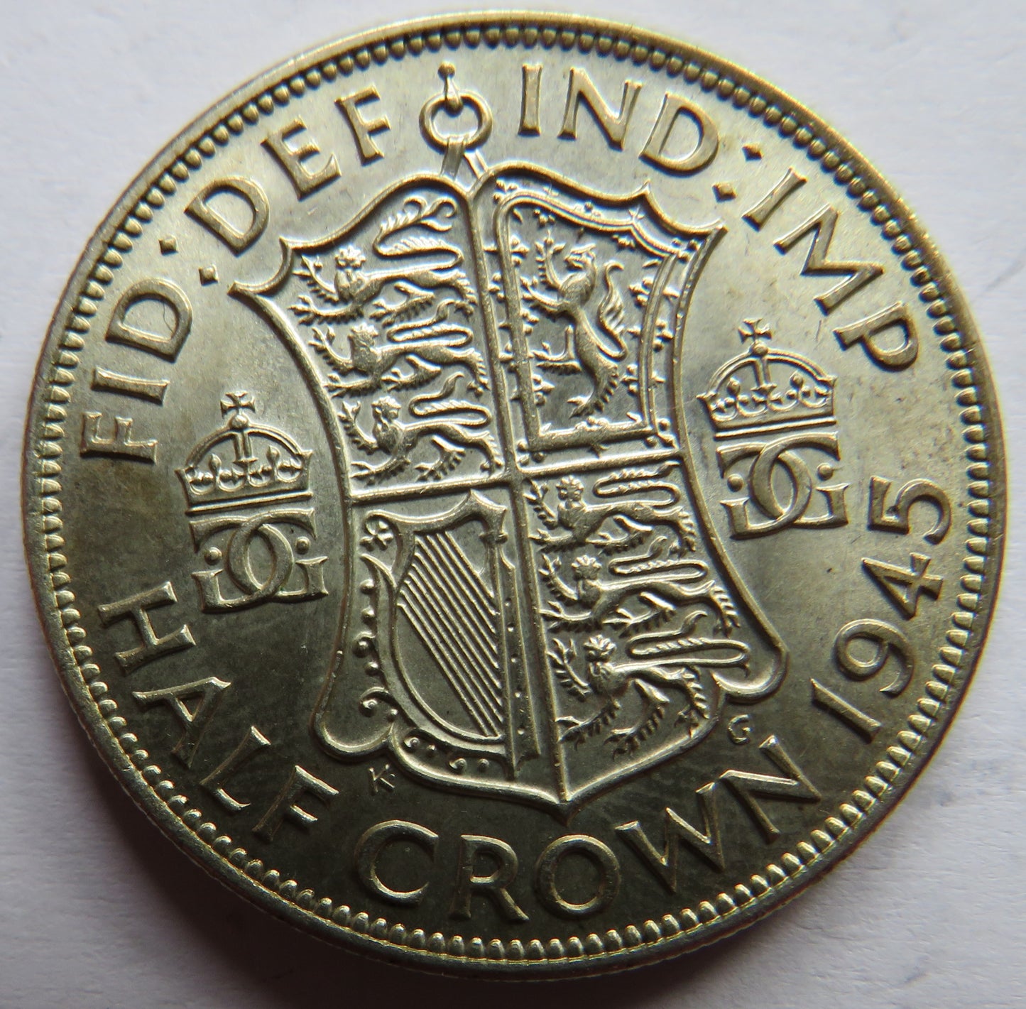 1945 King George VI Silver Halfcrown Coin In High Grade - Great Britain