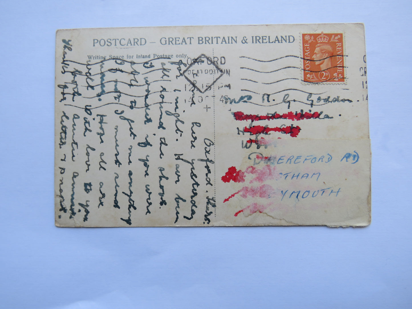 Vintage Postcard of Tom Tower, Oxford