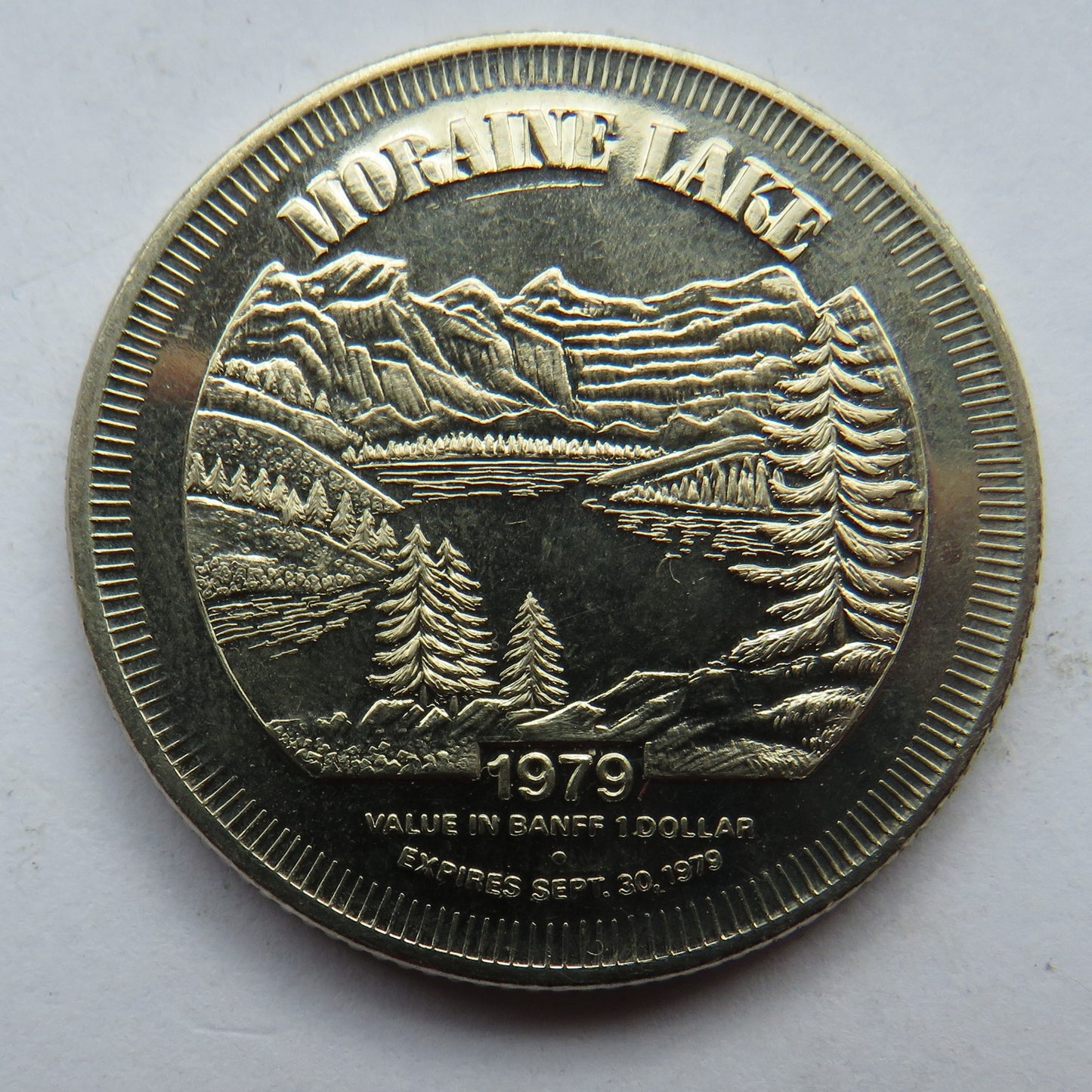 1979 Banff Lake Louise Dollar Canada Moraine Lake Token