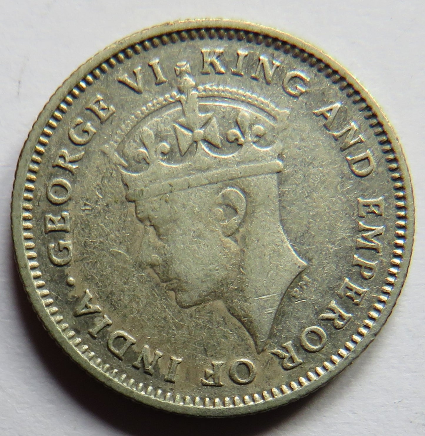 1945 King George VI British Guiana Silver Four Pence Coin