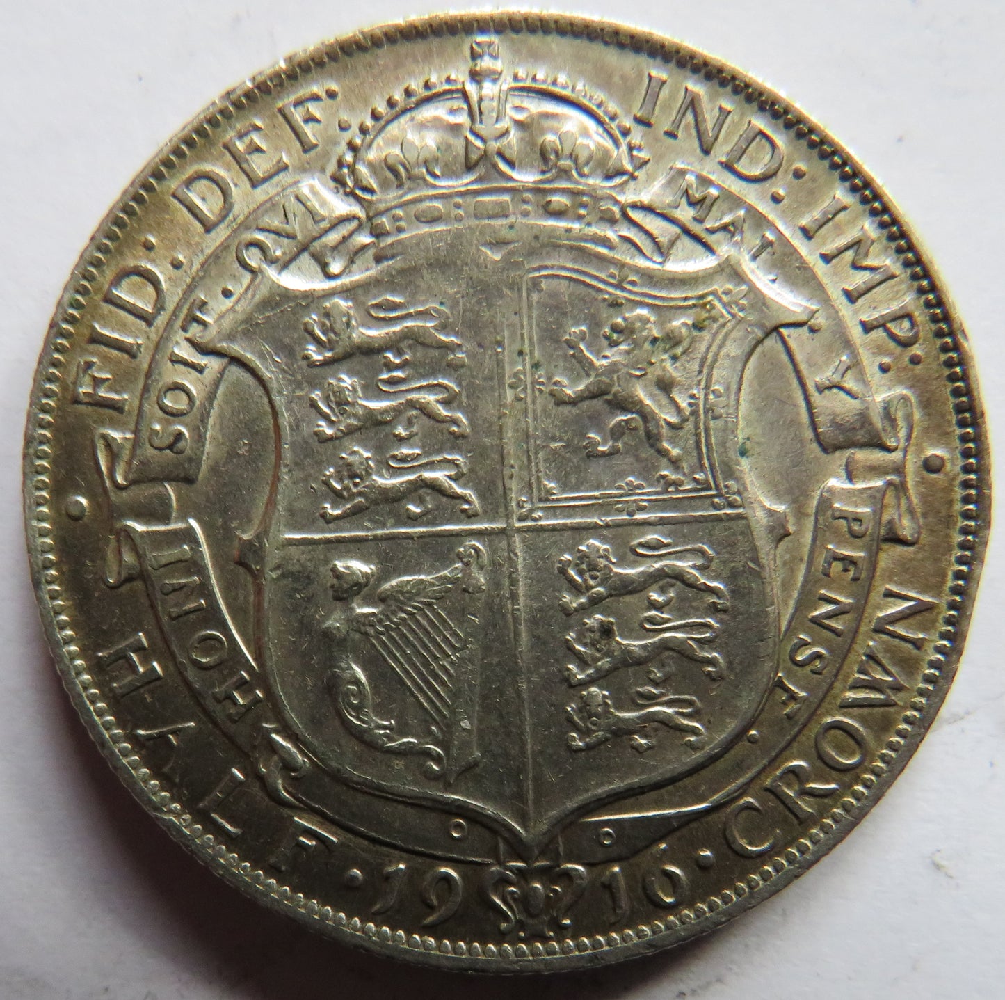 1916 King George V Silver Halfcrown Coin - Great Britain