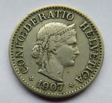 Load image into Gallery viewer, 1907 Switzerland 10 Rappen Coin
