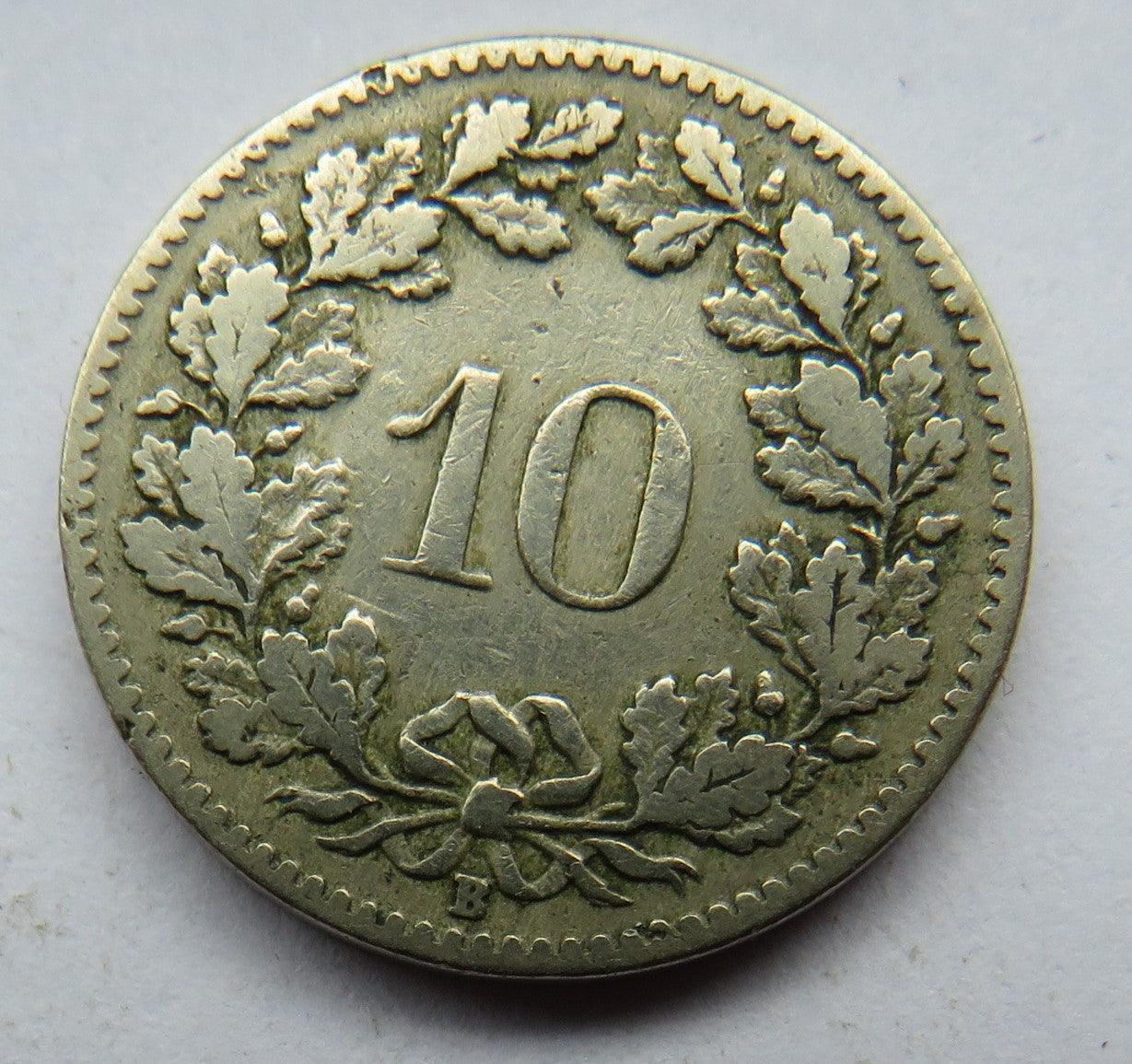 1907 Switzerland 10 Rappen Coin