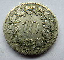 Load image into Gallery viewer, 1907 Switzerland 10 Rappen Coin
