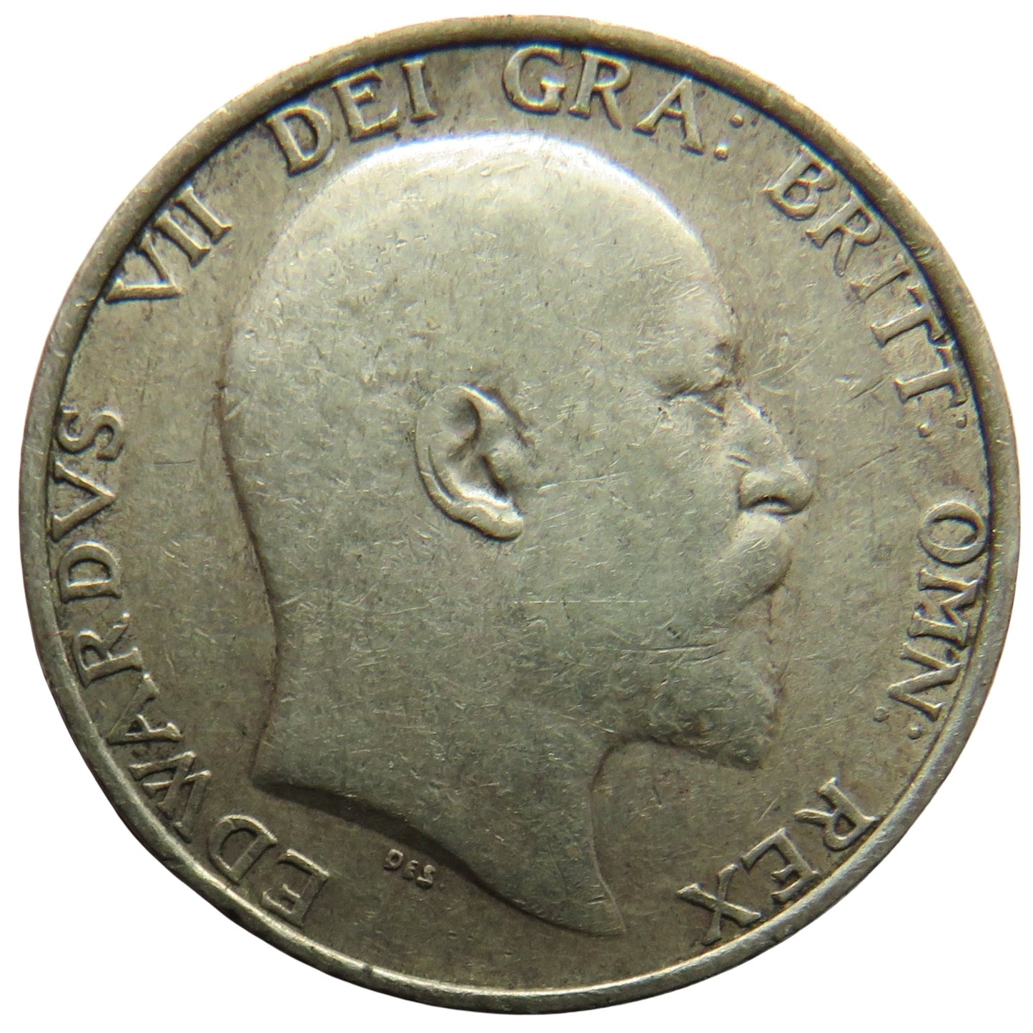 1910 King Edward VII Silver Shilling Coin - Great Britain