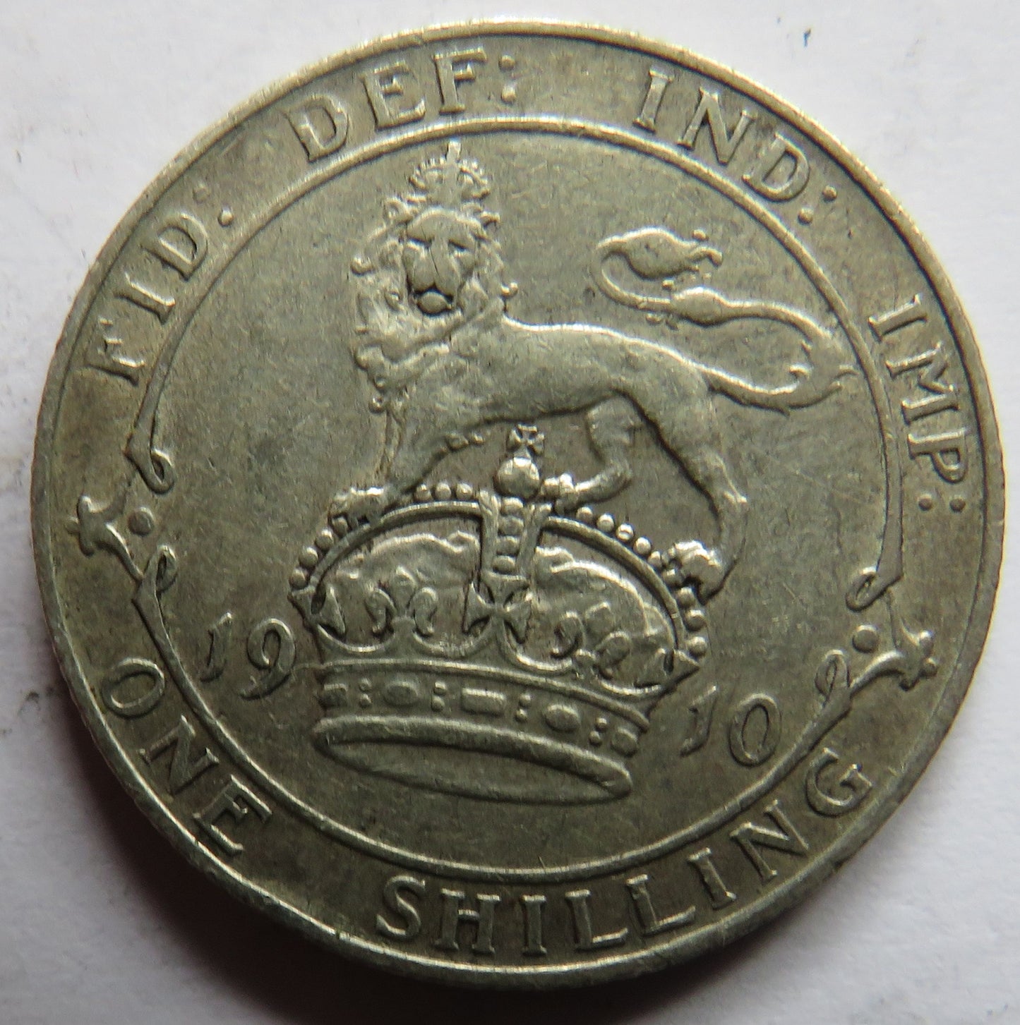 1910 King Edward VII Silver Shilling Coin - Great Britain