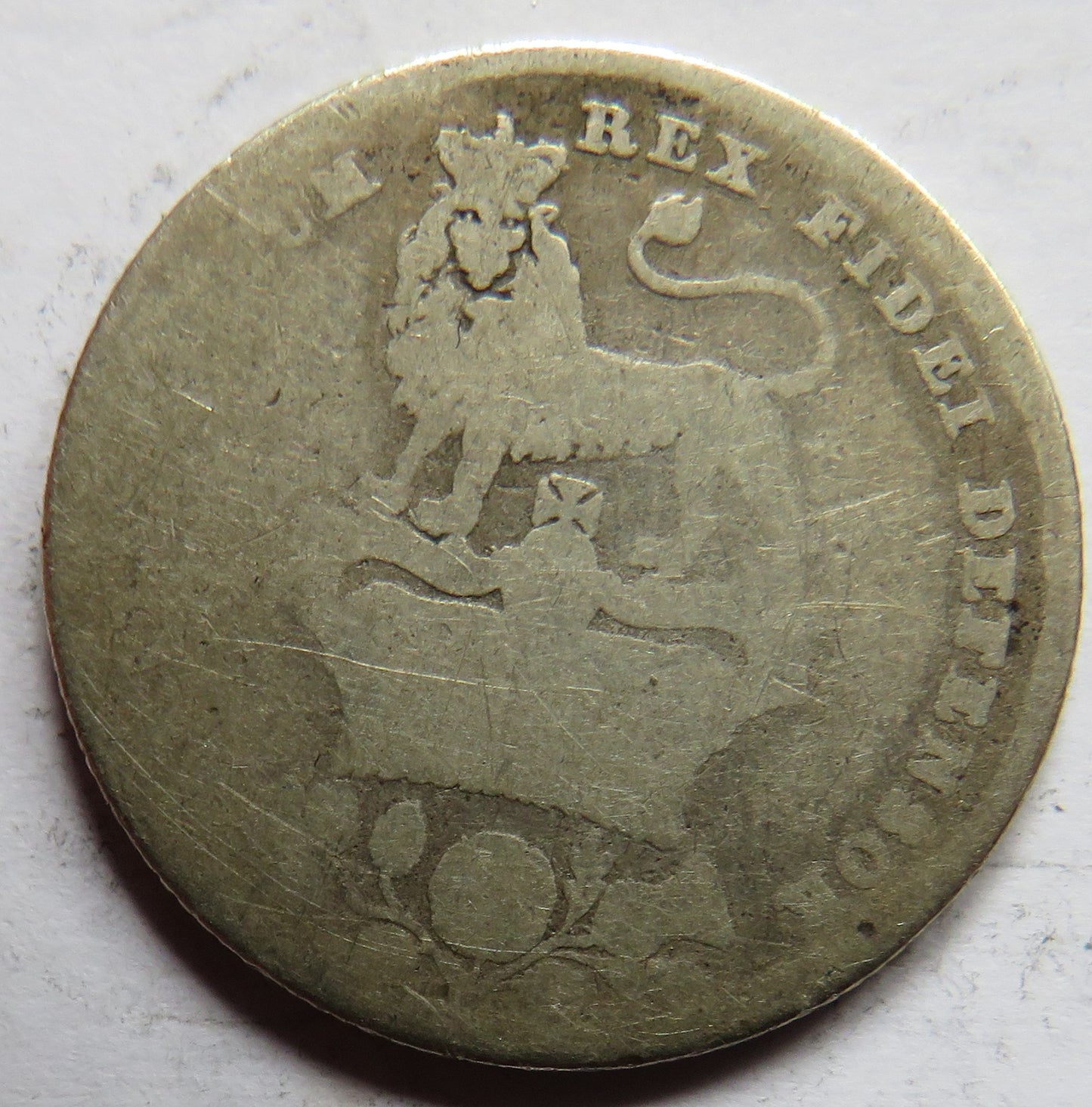 1826 King George IV Silver Shilling Coin - Great Britain