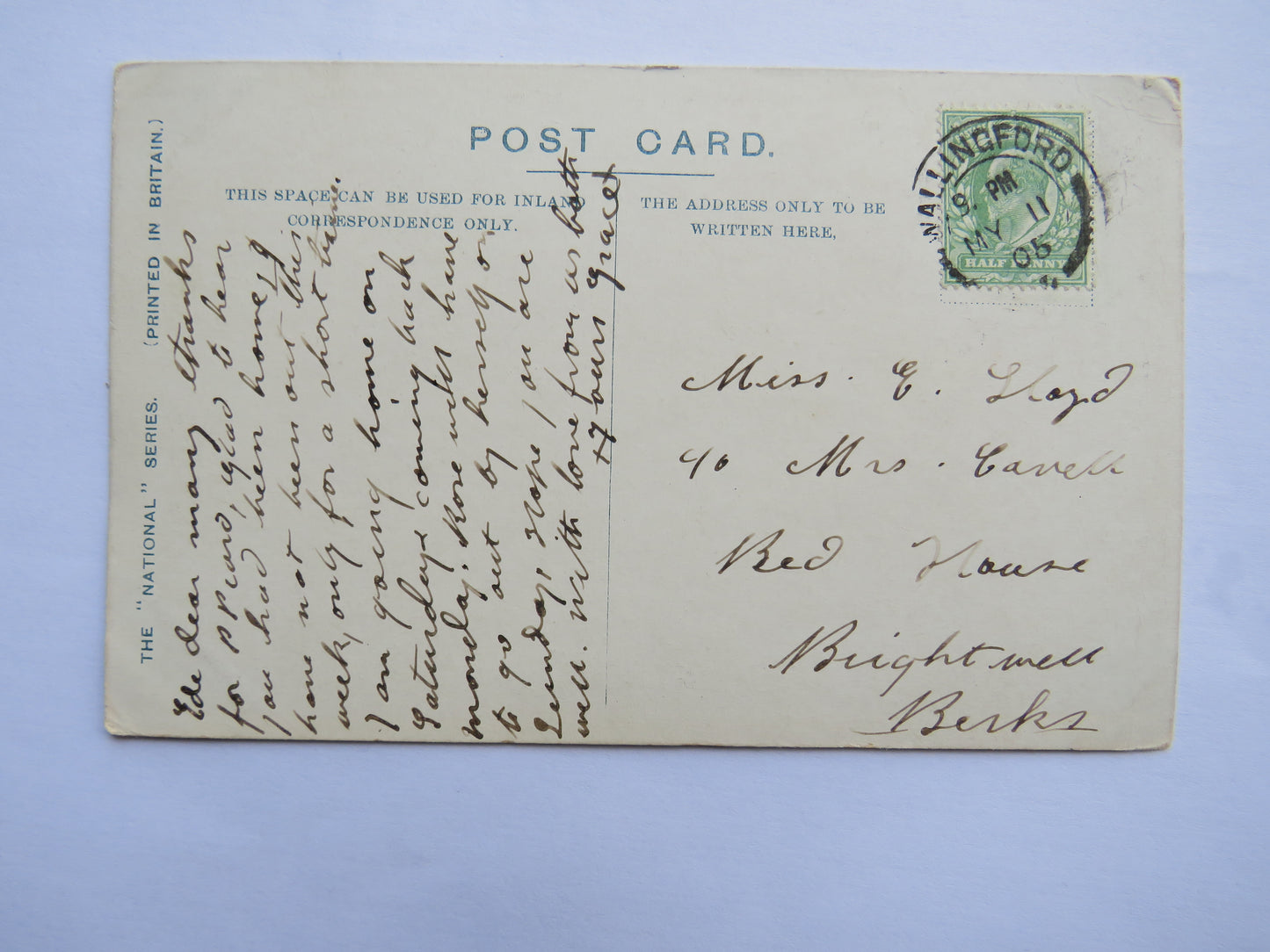 Vintage Postcard of The King's Statue, Reading, 1905
