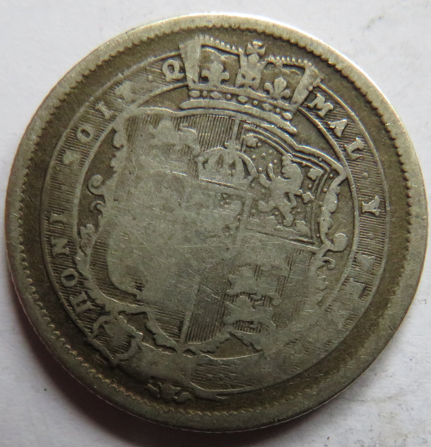 1817 King George III Silver Shilling Coin - Great Britain