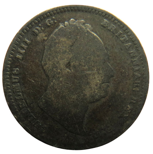 1836 King William IV Silver Shilling Coin - Great Britain