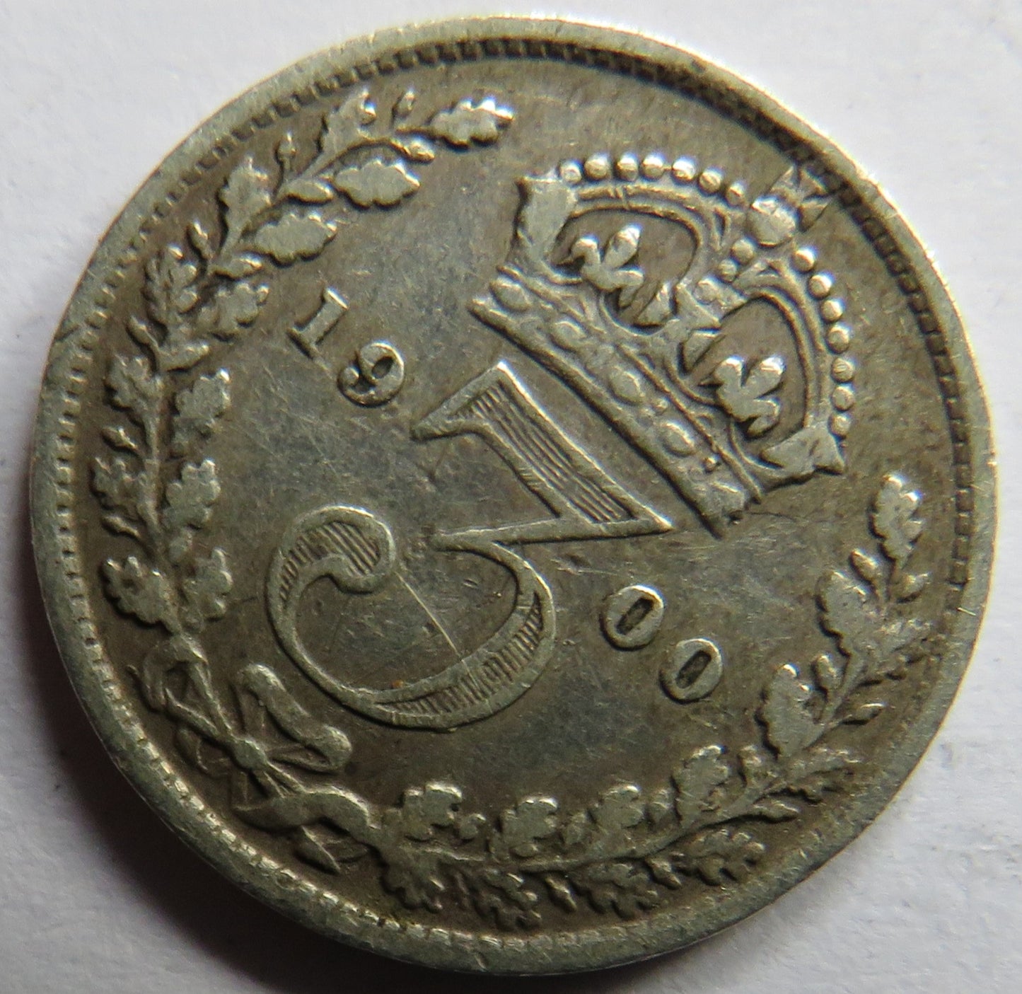 1900 Queen Victoria Silver Threepence Coin - Great Britain