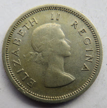 Load image into Gallery viewer, 1958 Queen Elizabeth II South Africa Silver Shilling Coin
