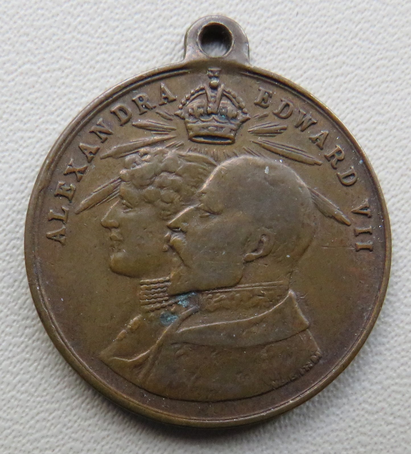 1902 King Edward VII Coronation East Ham Souvenir Medal