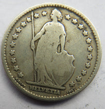 Load image into Gallery viewer, 1886 Switzerland Silver One Franc Coin
