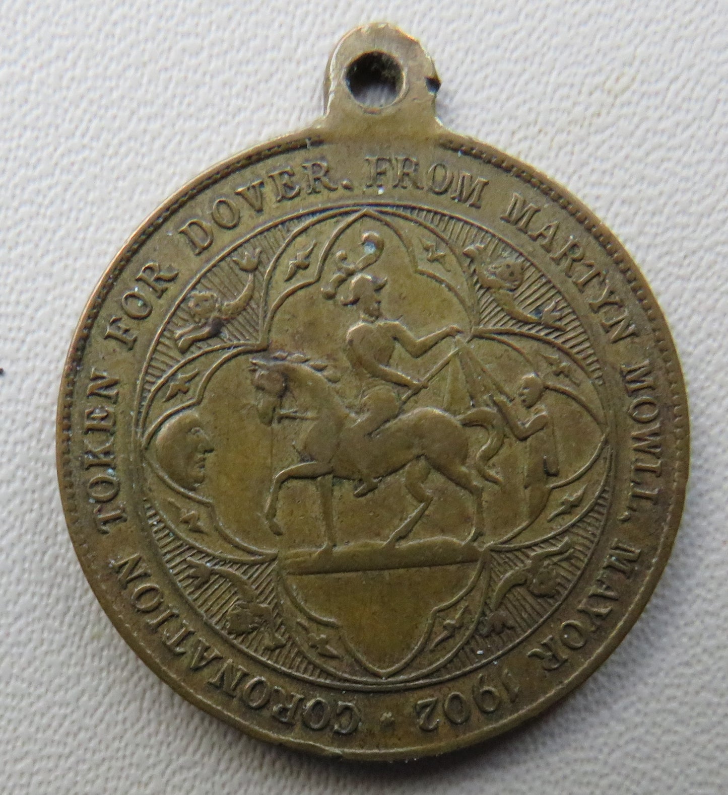 1902 Coronation Medal / Token For Dover From Martyn Mowll Mayor