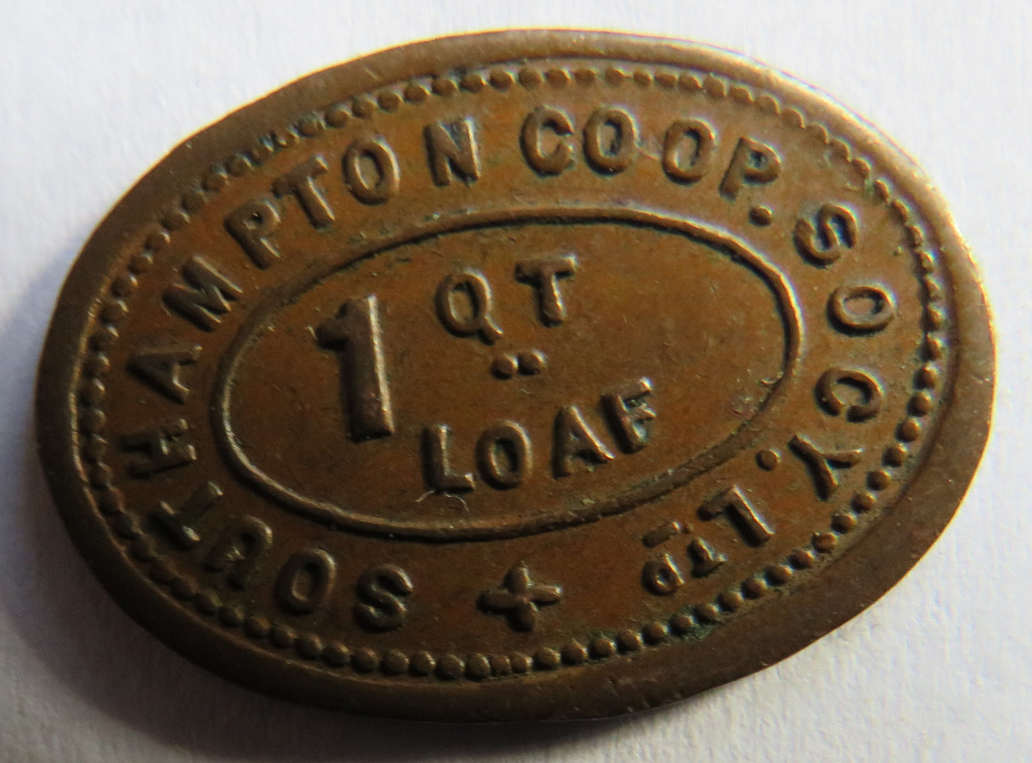 Southampton Cooperative Society 1 QT Loaf Token