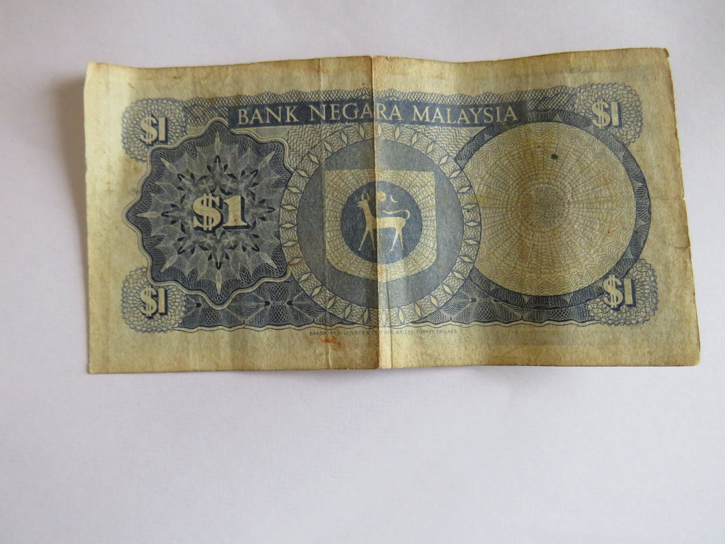 Bank Negara Malaysia Satu Ringgit $1 Banknote