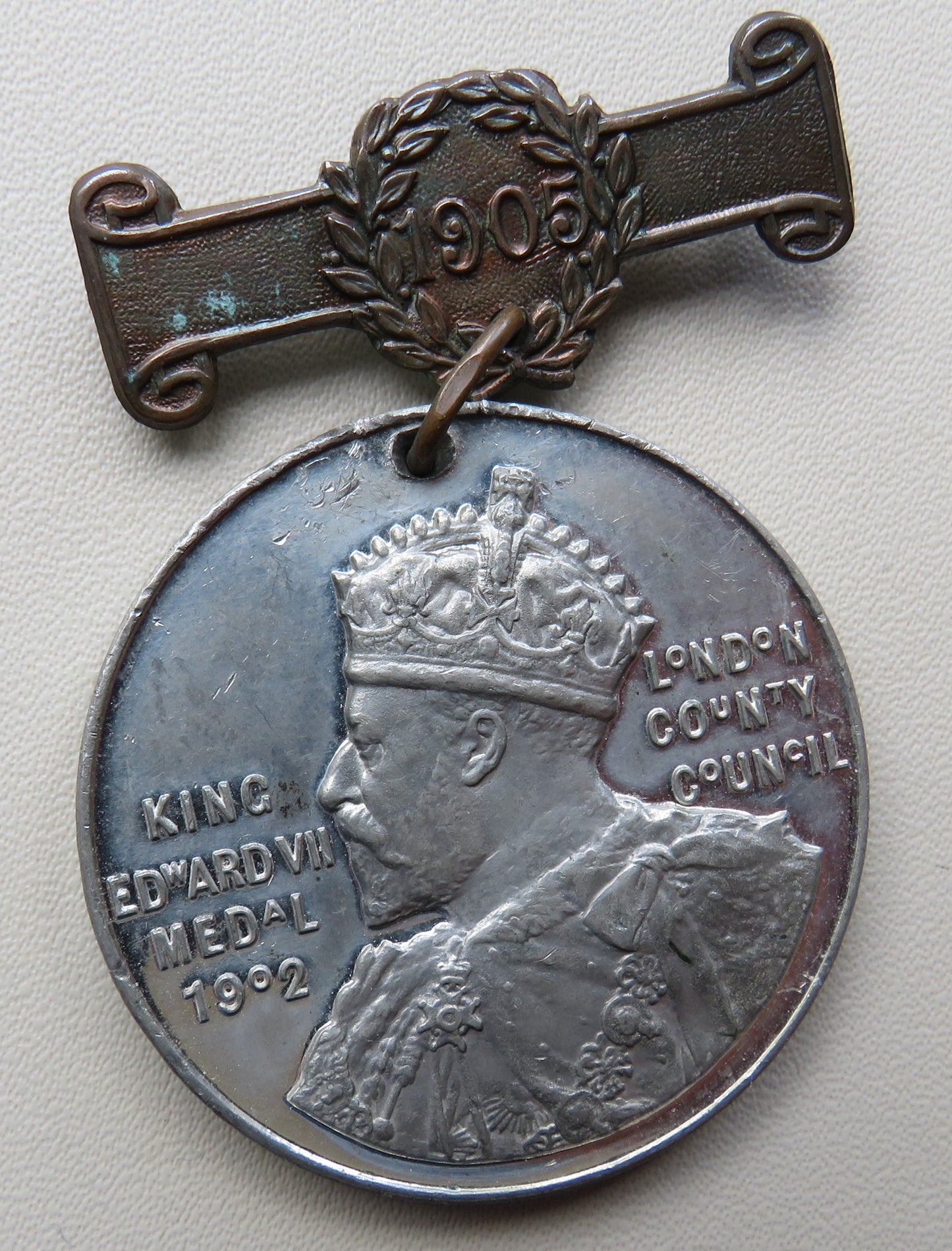 1905 King Edward VII Medal London County Council For Punctual Attendance