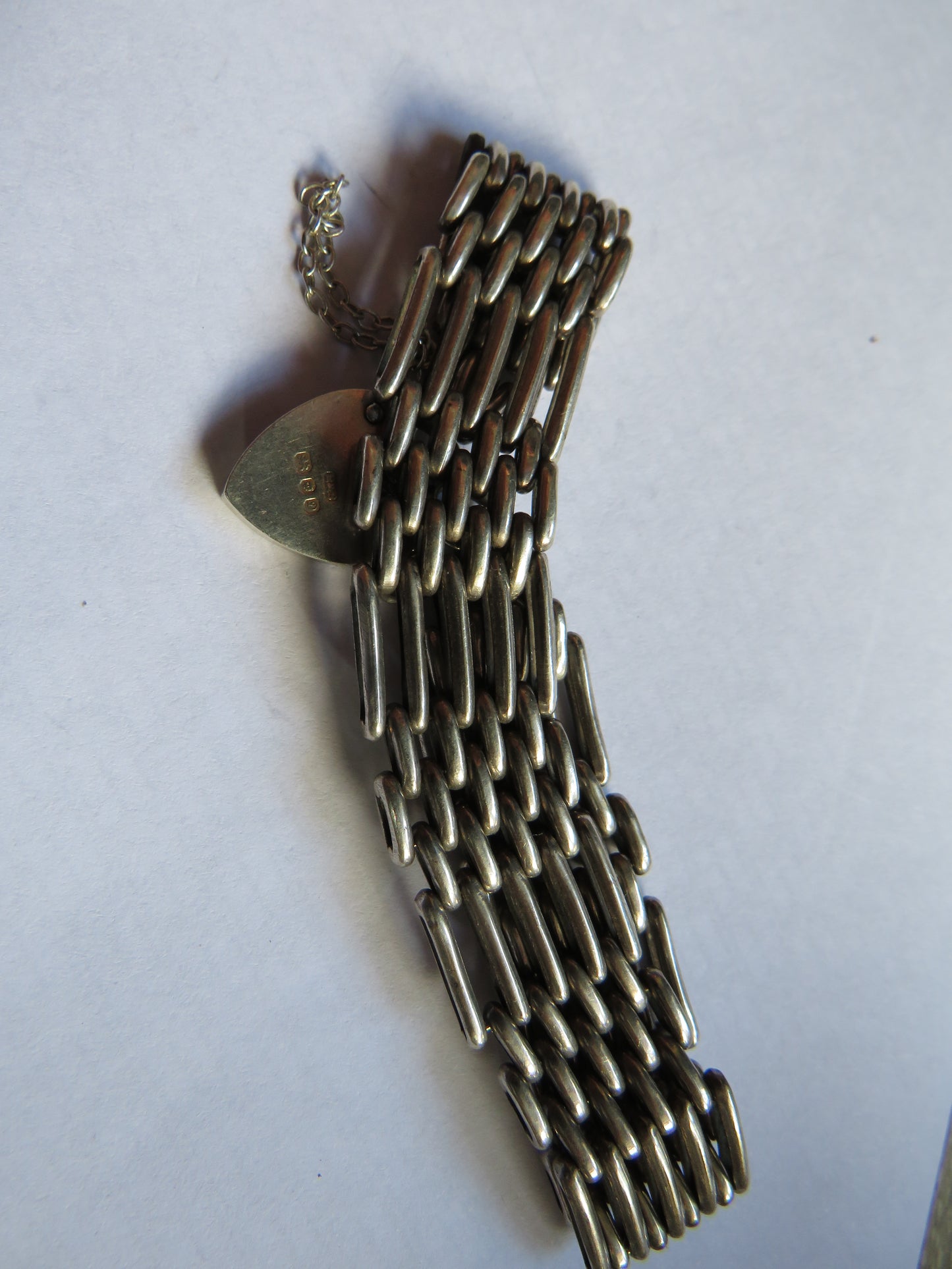 Vintage Sterling Silver Ladies Gate Bracelet