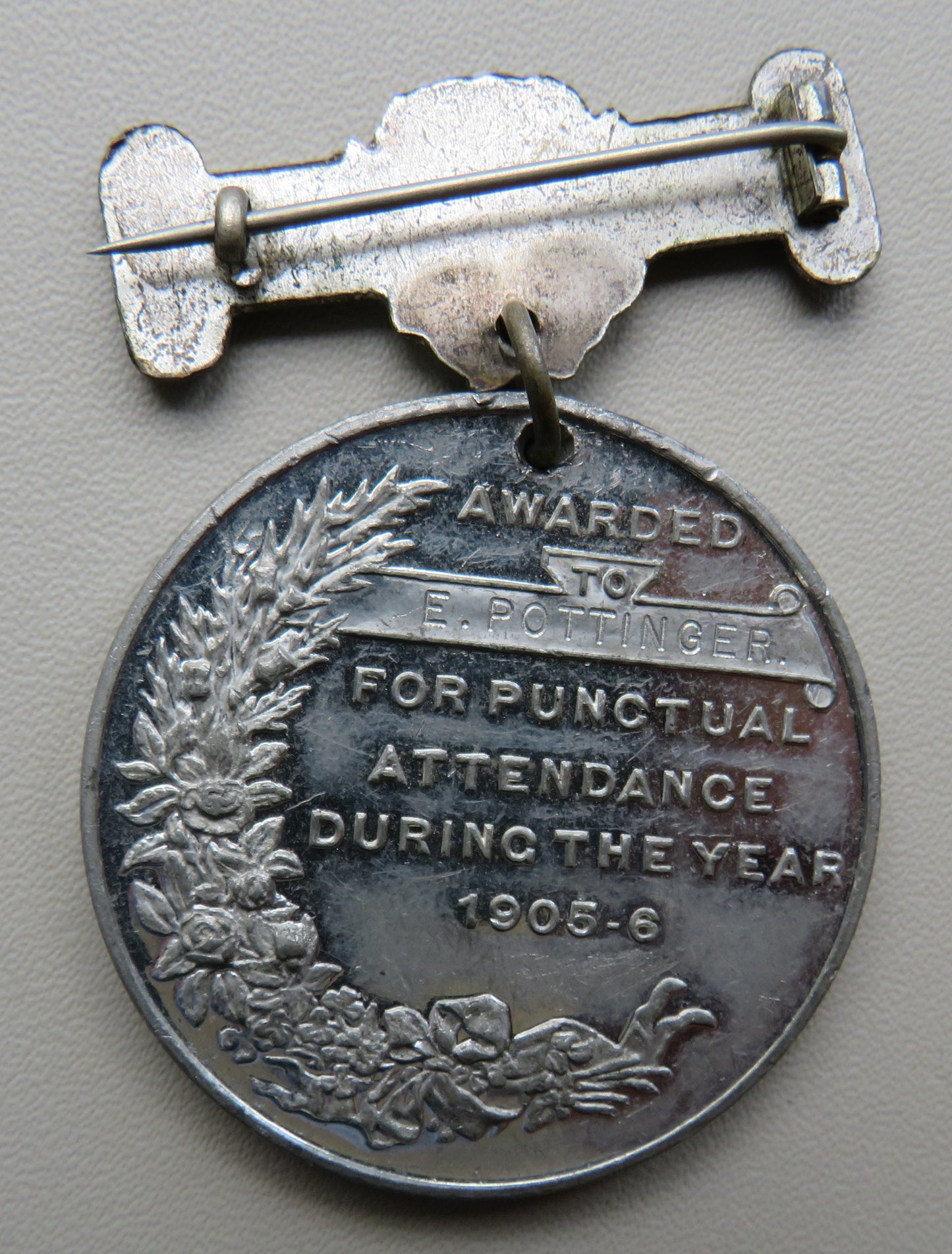 1906 King Edward VII Medal London County Council For Punctual Attendance