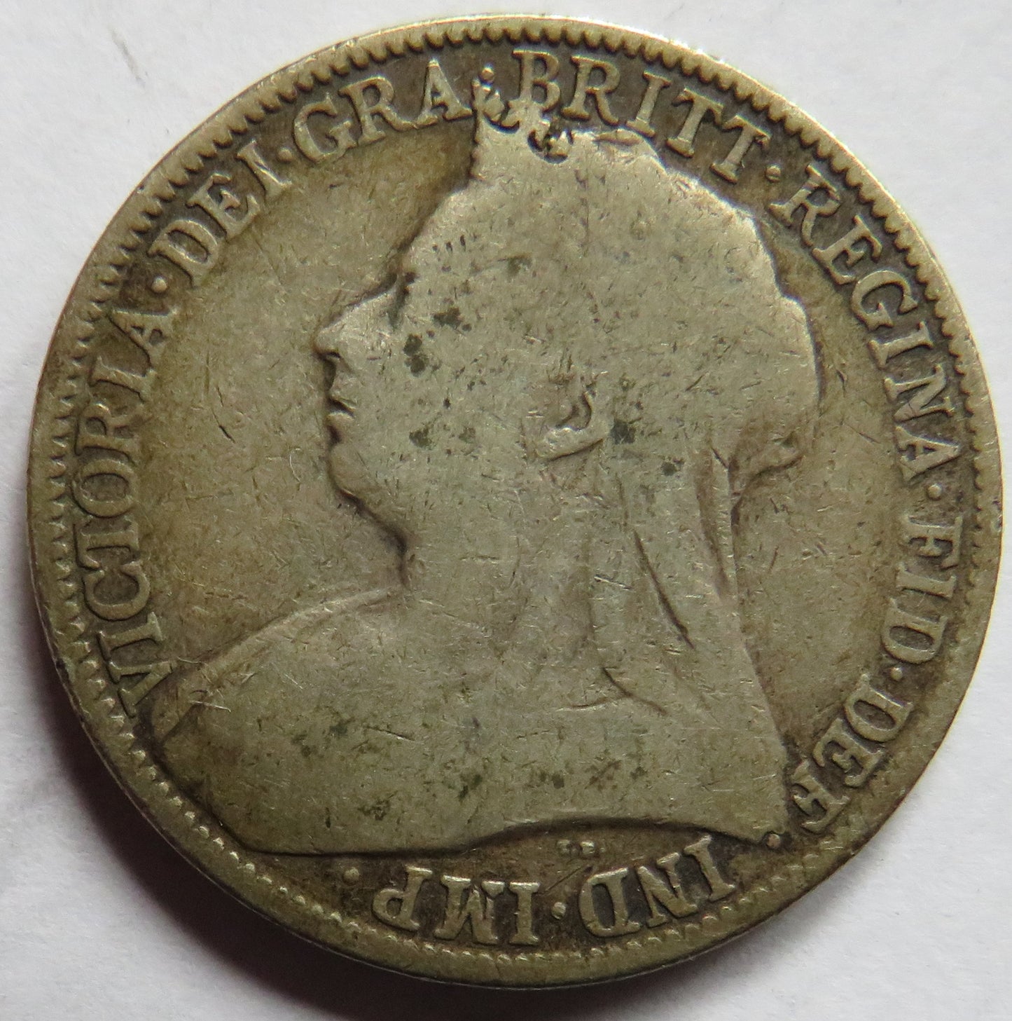 1899 Queen Victoria Silver One Florin Coin - Great Britain