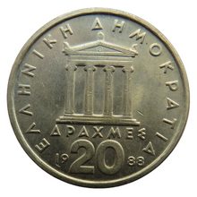 Load image into Gallery viewer, 1988 Greece 20 Drachmes Coin
