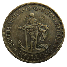 Load image into Gallery viewer, 1932 King George V South Africa Silver Shilling Coin
