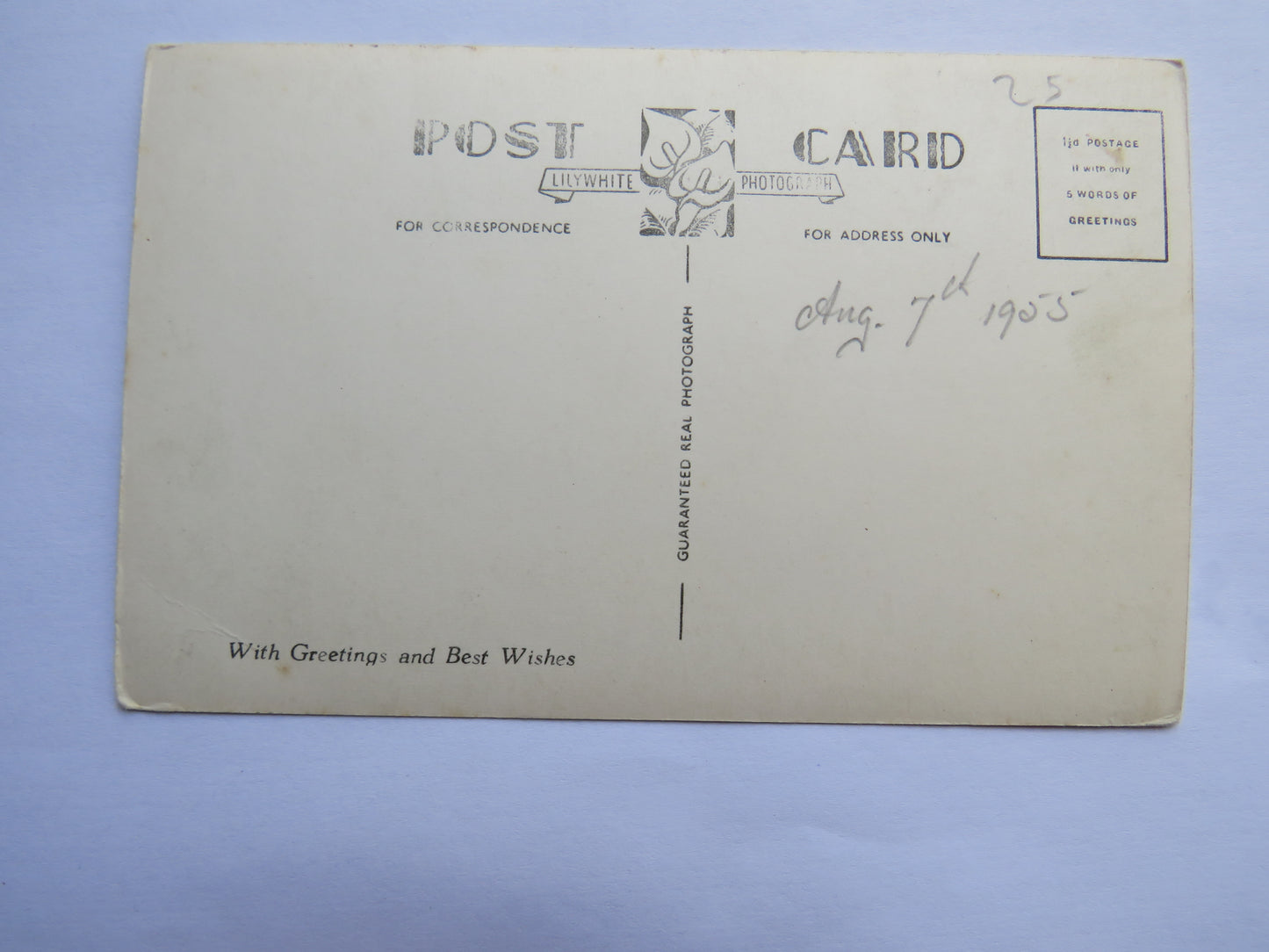 Vintage Postcard of Fountains Abbey - Lilywhite Ltd Brighouse