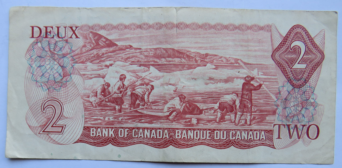 1974 Canada $2 One Dollar Banknote