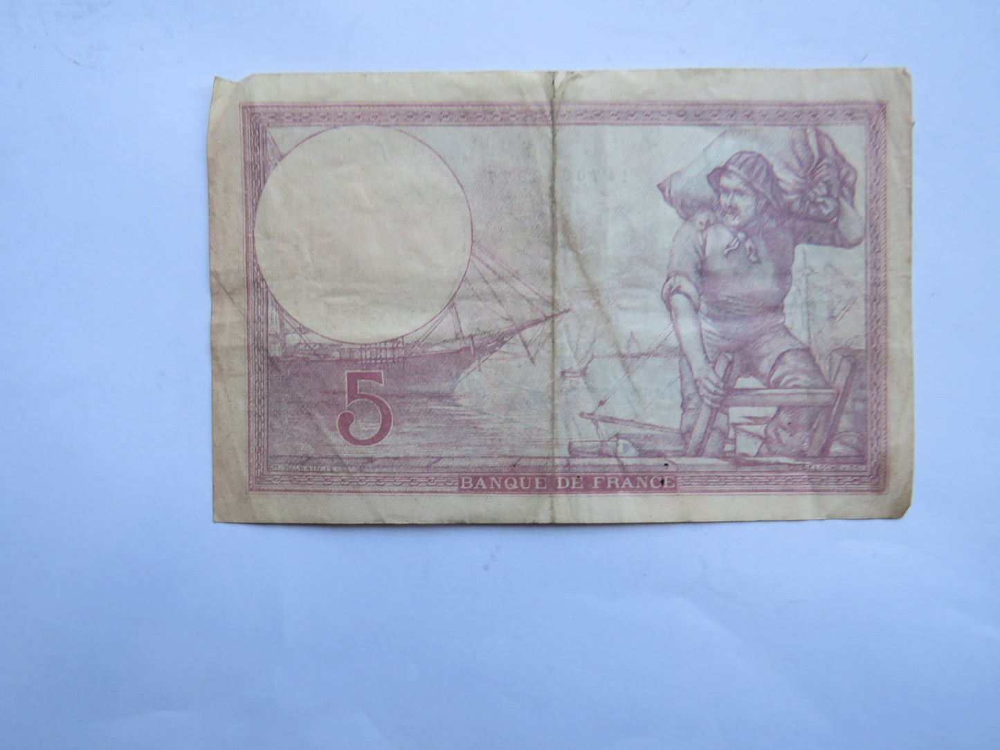 1939 France 5 Francs Banknote
