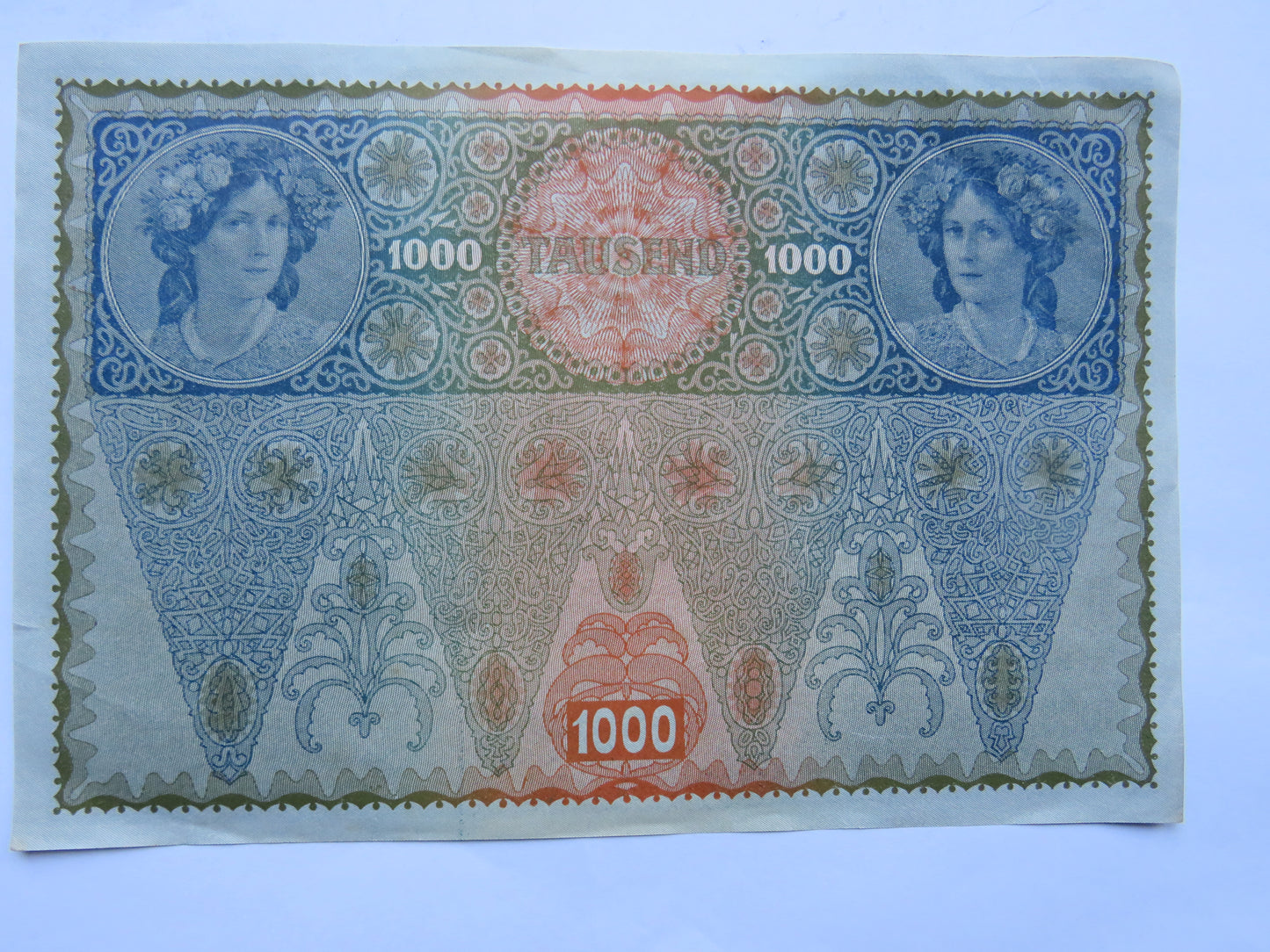 1902 Austria 1000 Kronen Banknote