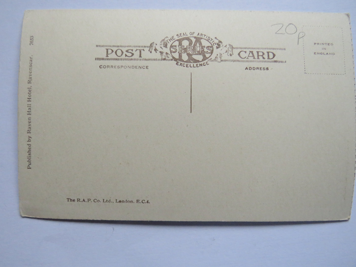 Antique Postcard of Raven Hall Hotel, Ravenscar The Drive