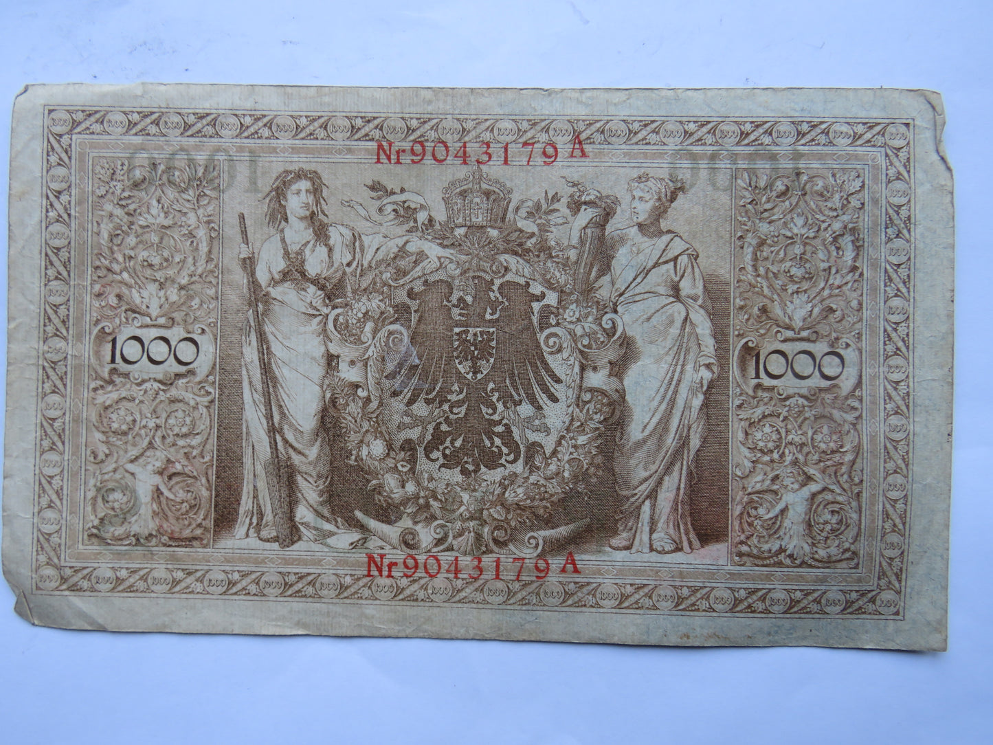 1910 Germany 1000 Mark Banknote