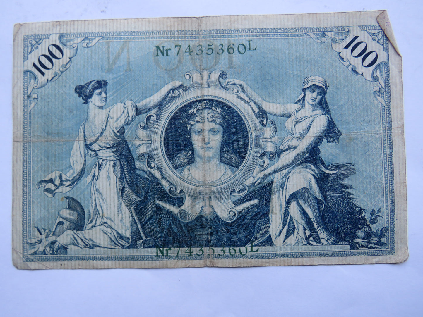 1908 Germany 100 Mark Banknote