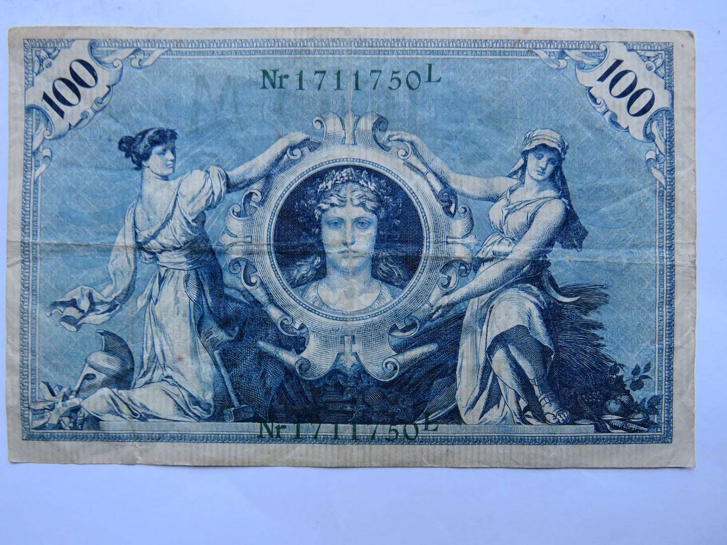 1908 Germany 100 Mark Banknote