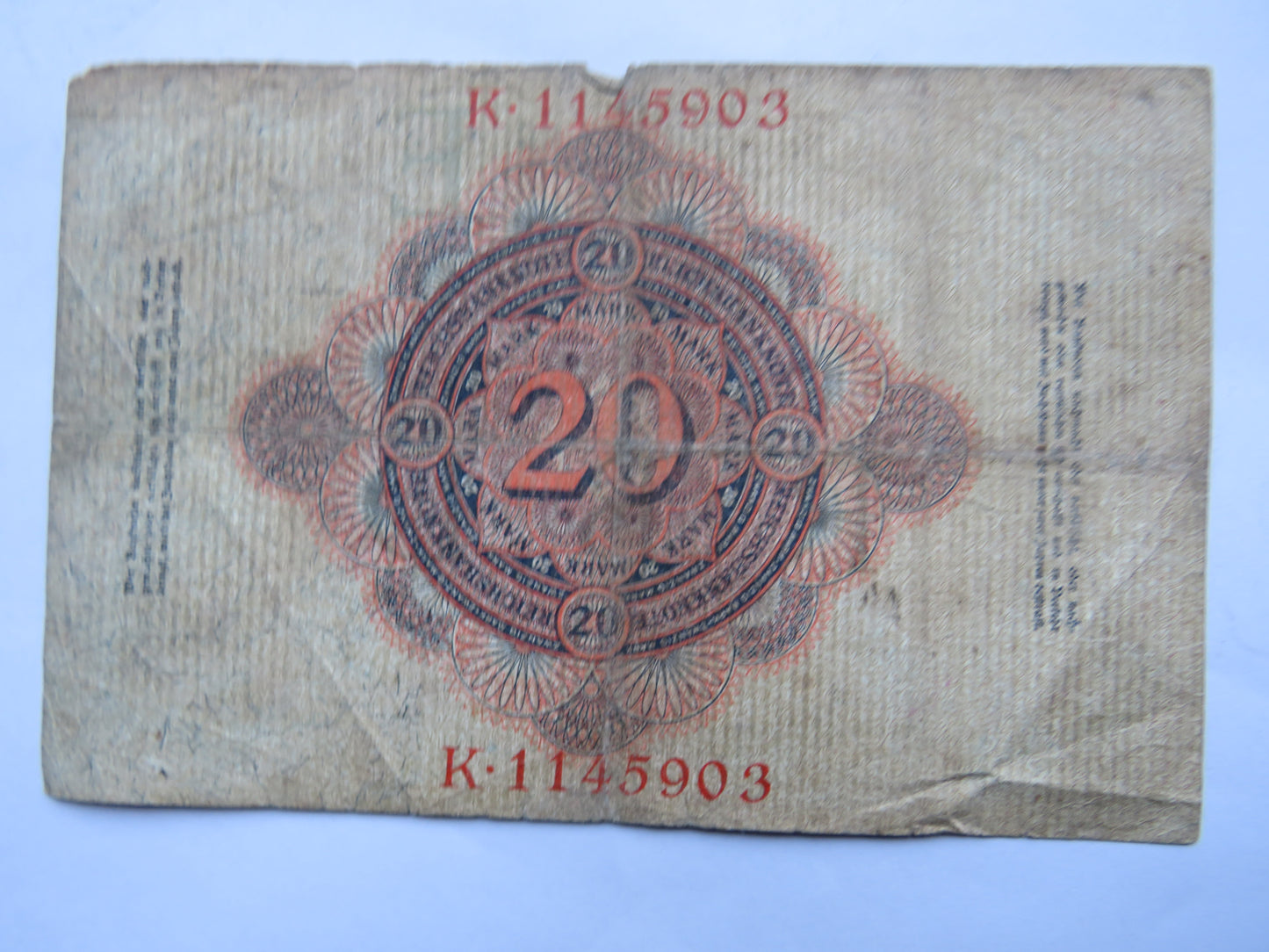 1910 Germany 50 Mark Banknote