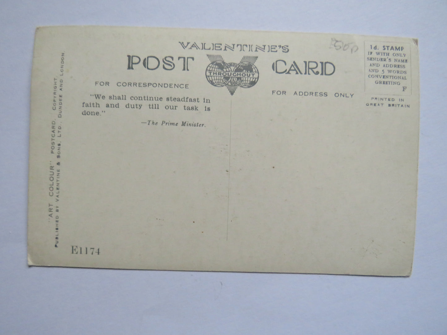 Antique Postcard Of The Gardens, New Place, Stratford-On-Avon