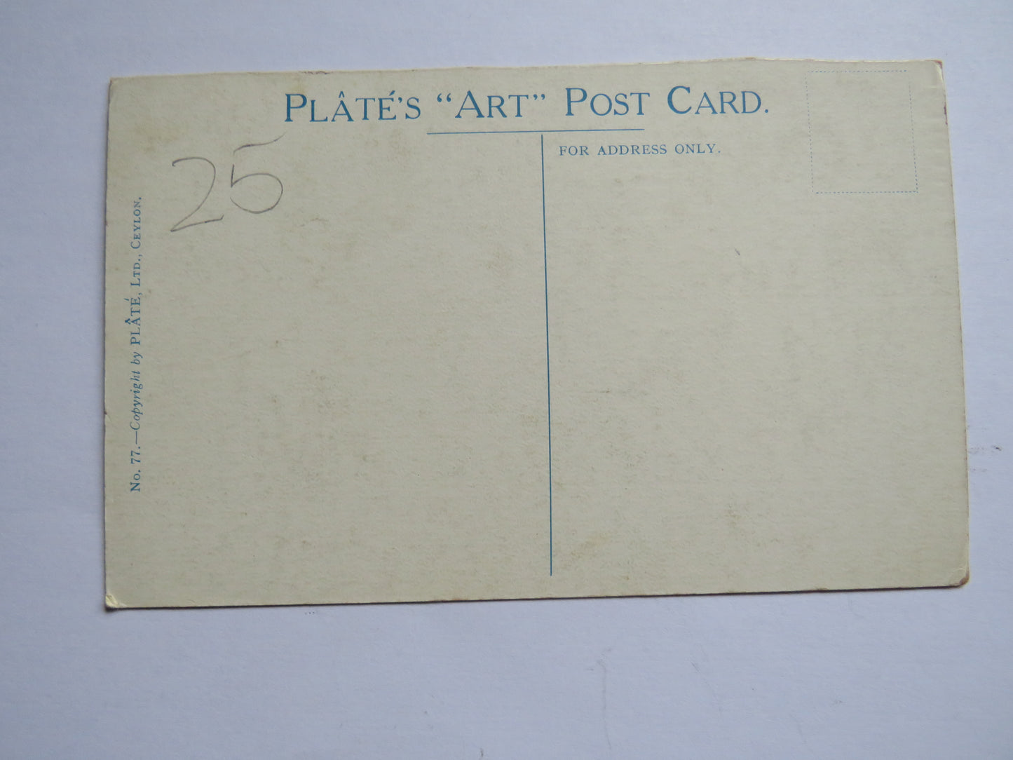 Antique Postcard Of Fishing Canoe, Colombo, Ceylon