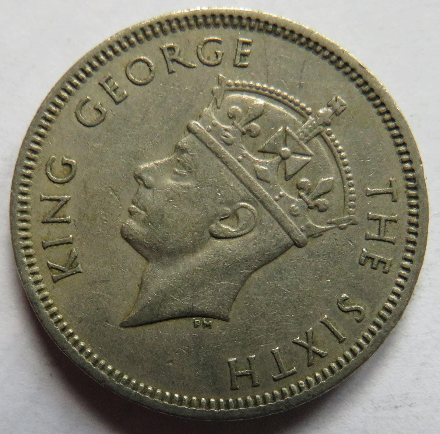 1951 King George VI Hong Kong 50 Cents Coin