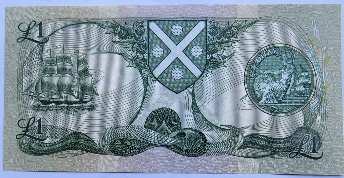 1988 Bank of Scotland £1 One Pound Banknote