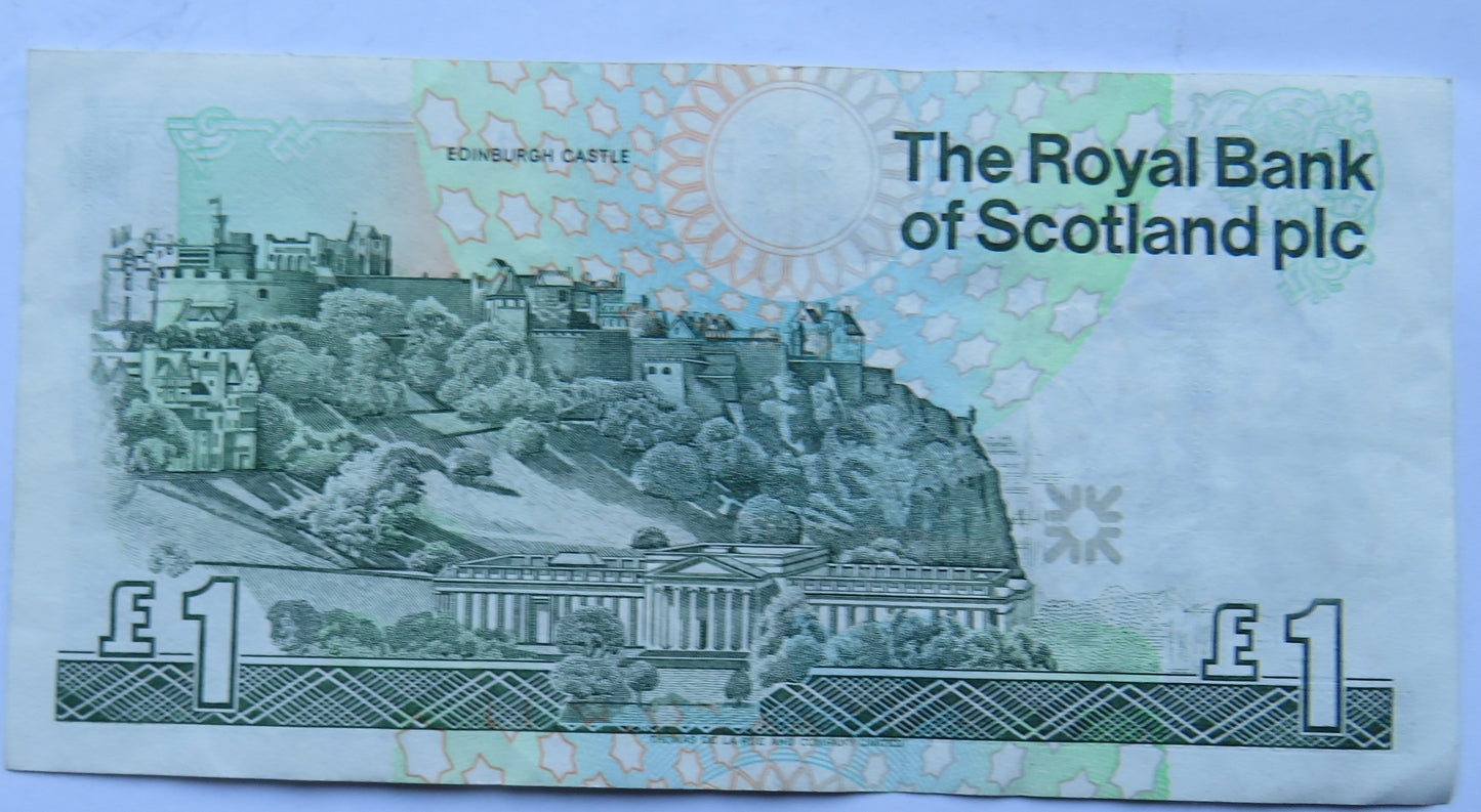 1992 The Royal Bank of Scotland £1 Banknote European Summit Edinburgh